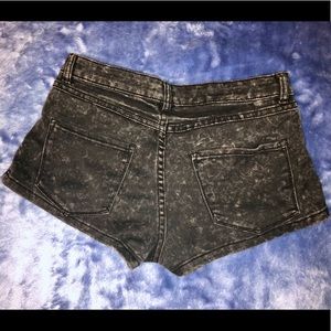 FOREVER 21-PREMIUM BLACK DENIM SHORTS